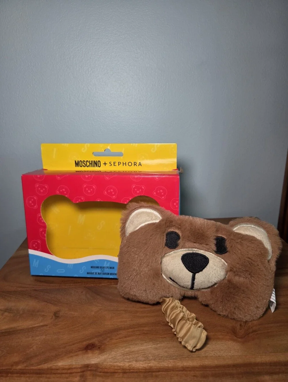 Sephora + Moschino Fluffy Teddy Bear Limited Edition Eye Mask